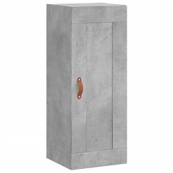 Maison Chic Armoire murale,Meuble de Rangement pour salon,cuisine gris béton 34,5x34x90 cm bois d'ingénierie -MN95496