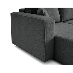 Acheter Bestmobilier Topaze - canapé d'angle réversible - 4 places - convertible avec coffre - en tissu bouclette