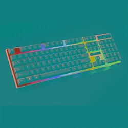 Wewoo Clavier QWERTY noir ZGB G21 104 Touches USB Filaire Mécanique Coloré Rétro-Éclairage Bureau Ordinateur Gaming 