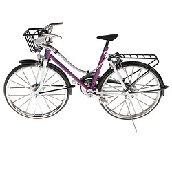 01:10 Simulation Alliage Moulé Sous Pression Modèle Vélo Vélo Vélo Jouet Art Artisanat Violet