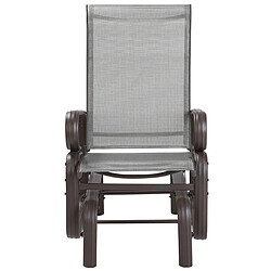 Acheter Beliani Chaise de jardin Métal Gris BORGIO