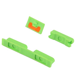 Wewoo Kit de boutons pour iPhone 5C vert 5C, 3 en 1 bouton muet + d'alimentation + de volume