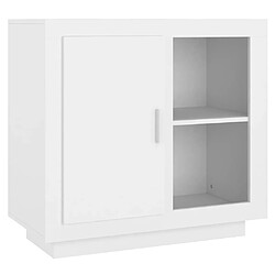 Maison Chic Buffet,Meuble de Rangement,commode pour salon,Cuisine Blanc 80x40x75 cm -MN20901