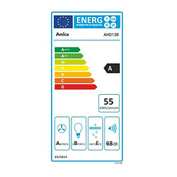 Hotte décorative inclinée 90cm 701m3/h - ah0139 - AMICA