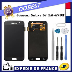 Oobest Complet Ecran vitre tactile lcd - Noir Pour Samsung Galaxy S7 G930 SM-G930F + Kit outils