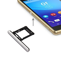 Wewoo Pour Sony Xperia XZ Premium argent Version Double SIM Micro SD / Carte SIM Plateau + Slot Port Dust Plug pièce détachée