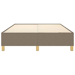 Sommier à lattes,Cadre à lattes de lit pour Adulte Taupe 140x190 cm Tissu -MN49064 pas cher