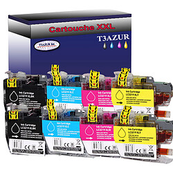 T3Azur Lot de 8 Cartouche compatible Brother MFCJ5930DW, MFCJ6530DW, LC-3219XL Lot de 8 Cartouche compatible Brother MFCJ5930DW, MFCJ6530DW, LC-3219XL (Noire+Couleur) – T3AZUR