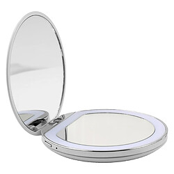 Ailoria MAQUILLAGE Miroir de poche avec éclairage LED (USB) MAQUILLAGE Miroir de poche avec éclairage LED (USB) - powder