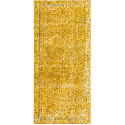 Vidal Tapis de laine 328x150 jaune Ultra Vintage 