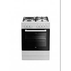 Cuisinière mixte a 77l 3 feux blanc - fss63110dwcs - BEKO