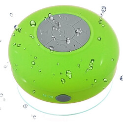 Wewoo Enceinte Bluetooth étanche vert pour iPhone, Galaxy, Sony, Lenovo, HTC, Huawei, Google, LG, Xiaomi, autres smartphones et tous les périphériques IPX4 V2.1 haut-parleur imperméable à l'eau, fonction mains libres,