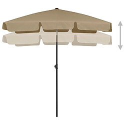 Avis Maison Chic Parasol Jardin | Parasol de plage taupe 180x120 cm - GKD41673