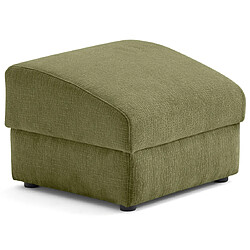 Lisa Design Bastille - pouf en tissu velours relief Bastille - pouf en tissu velours relief - Vert