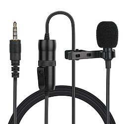 Wewoo Microphone vidéo enregistrement de capacité MC-M1 Lavalieromnidirectionnellongueur 6 m