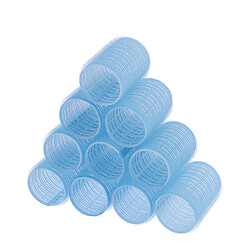 20x Plastique 20 Mm Jaune + 40 Mm Bleu Rouleaux De Cheveux à Prise Automatique pas cher