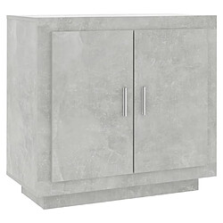 Maison Chic Buffet,Meuble de Rangement,commode pour salon,Cuisine Gris béton 80x40x75 cm Bois d'ingénierie -MN30615