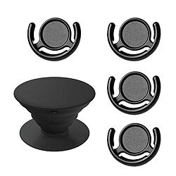 PHONECARE Kit PopSocket + 4 Support - Noir 