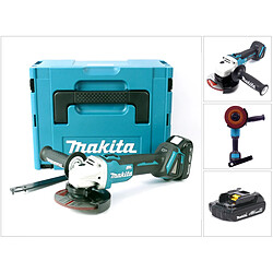 Makita DGA 504 Y1J 18 V Meuleuse sans fil Ø 125 mm avec boîtier MAKPAC + 1x Batterie BL 1815 N 1,5 Ah