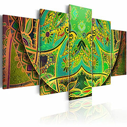 Paris Prix Tableau Imprimé Mandala : Green Energy 50 x 100 cm 