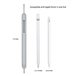 Wewoo Apple Pencil Shuffproof Soft Silicone Capuchon de protection Housse de pour iPad Pro 9.7 / 10.5 / 11 / 12.9 Accessoires Gris