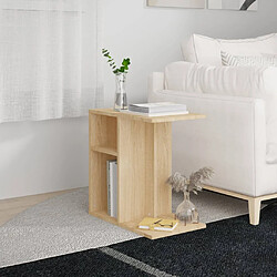 vidaXL Table d'appoint Chêne sonoma 50x30x50 cm Bois d’ingénierie 