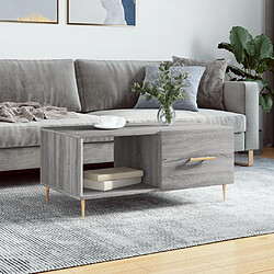 vidaXL Table basse sonoma gris 90x50x40 cm bois d'ingénierie 