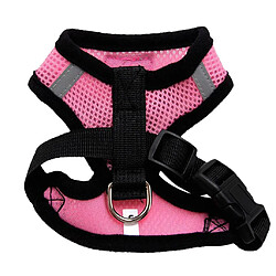 Avis Gilet Arrière En Maille Pour Chien Corde De Traction Respirante Et Douce Pour Animaux De Compagnie Rose S