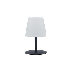 Lumisky Lampe de table sans fil pied en acier noir LED blanc chaud/blanc dimmable STANDY MINI Dark H 25 cm