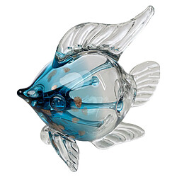 Figurine Décorative Romimex Bleu verre Poisson 20 x 21 x 20 cm