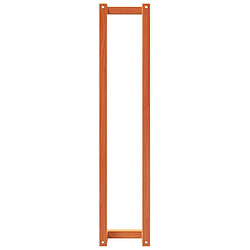 Maison Chic Porte-serviette mural,Étagère pour serviettes,Barre porte-serviett pour salle de bain marron cire 23x18x110 cm bois de pin massif -GKD80803 pas cher