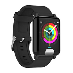 Wewoo Montre connectée E04 1,3 pouces Écran couleur IPS Smartwatch IP67 étanchebracelet en TPUrappel des appels de soutien / Surveillance de la fréquence cardiaque / pression artérielle / Soins à distance / Modes Sport multiples Noir