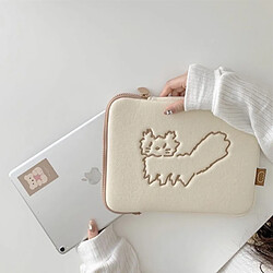 Universal Ins chien 15 pouces ordinateur portable sac à doigts Mac iPad Pro dessin animé chat ordinateur portable tablette