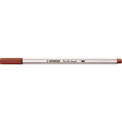 STABILO Feutre pinceau Pen 68 brush, brun ()