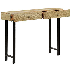 Avis vidaXL Table console Bois de manguier massif 102x30x79 cm