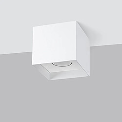 Sollux Downlight carré minimaliste monté en surface blanc 1x GU10