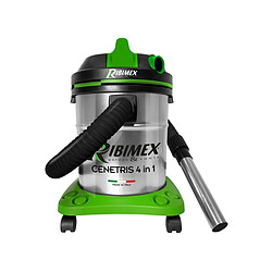 Aspirateur cuve eau et poussière 20l 1200w vert et inox - PRCEN010IT - RIBIMEX