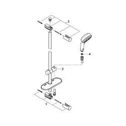 Avis GROHE Douchette 4 jets avec barre Vitalio Comfort 100 chromé