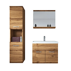 Auco Meuble de salle de bain Montreal 60 cm lavabo Wotan - Armoire de rangement Meuble lavabo evier Meubles