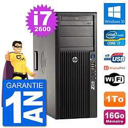 PC Tour HP Z210 Intel Core i7-2600 RAM 16Go Disque Dur 1To Windows 10 Wifi · Occasion 