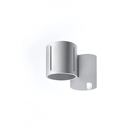 Luminaire Center Applique murale INEZ aluminium gris 1 ampoule