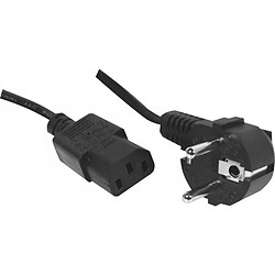 Abi Diffusion Cordon d'alimentation PC CEE7 / C13 noir - 2,5 m