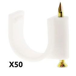 50 attaches Ø20 blanc - Zenitech