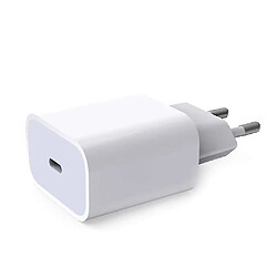 Universal 20W iPhone iPad Fast Charger Apple 11/12/13 Adaptateur d'alimentation USB-C EU-PLUG