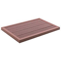 vidaXL Élément de plancher pour douche solaire Marron 101x63x5,5cm WPC 