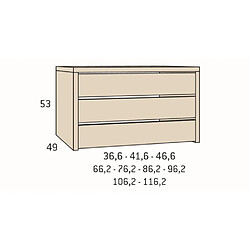 Avis Inside 75 Option 16 pour intérieur d'armoire 96,2 cm hauteur 220 cm