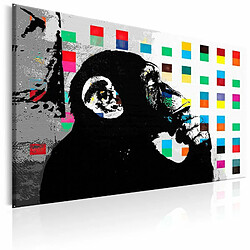 Paris Prix Tableau Imprimé Banksy - the Thinker Monkey 40 x 60 cm 