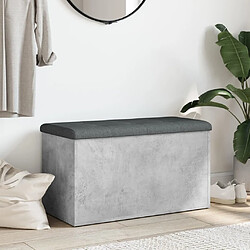 Avis Maison Chic Banc de rangement | Meuble de rangement d'Entrée | Coffres d'Intérieur gris béton 82x42x45 cm bois d'ingénierie -MN92662