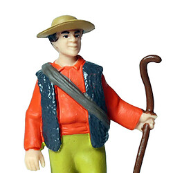 Action Toy Figures Farm Staff Models Figurine Toy Gift Shepherd