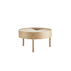 Woud Table d'appoint Arc - Ø66 cm - chêne huilé